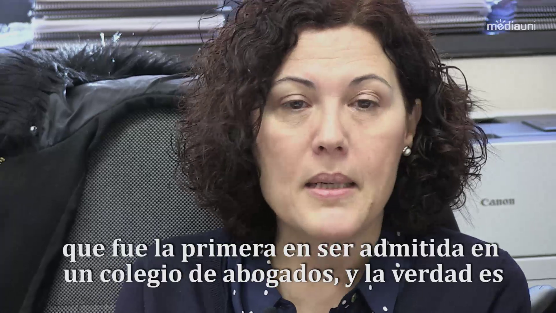 La professora de Dret i Història del Dret, Pilar Hernando parla sobre la trajectòria d'Ascensión Chirivella